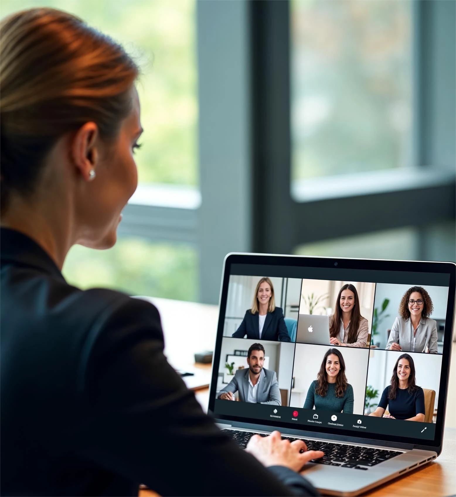 Compliance expert teaching an online webinar